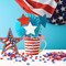 300-Piece 4th of July Table Scatter – Patriotic Red, White & Blue Acrylic Star Gems for Vase Fillers, DIY Crafts, Memorial Day, Birthday & Independence Day Decorations